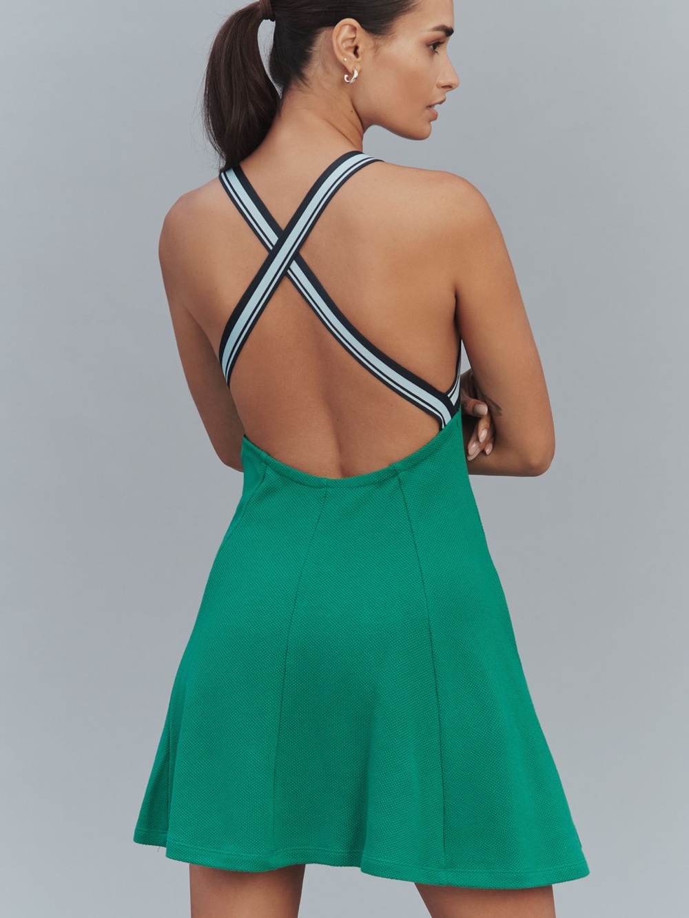 *Anthropologie Daily Practice Crisscross-Back Swing Mini Dress - Picture 3 of 4